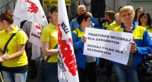 Pikieta pracowników Praktikera