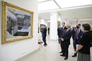 Wernisaż wystawy „Vilhelm Hammershøi. Światło i cisza”. Wizyta wicepremiera Glińskiego w Muzeum Narodowym w Poznaniu. Wystawa została zorganizowana we współpracy z muzeami Danii, Francji, Norwegii i Niemiec