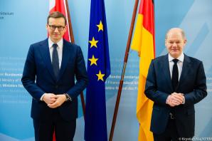 [VIDEO] Premier Morawiecki po spotkaniu z kanclerz Merkel: solidarność Unii Europejskiej jest bardzo ważna wobec sytuacji na polsko-białoruskiej granicy