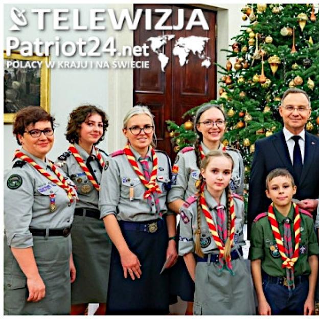 [VIDEO] Betlejemskie Światło Pokoju w Pałacu Prezydenckim