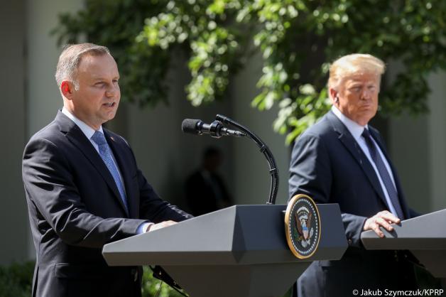 [VIDEO] Wypowiedź Prezydenta RP po spotkaniu z Prezydentem USA w Białym Domu